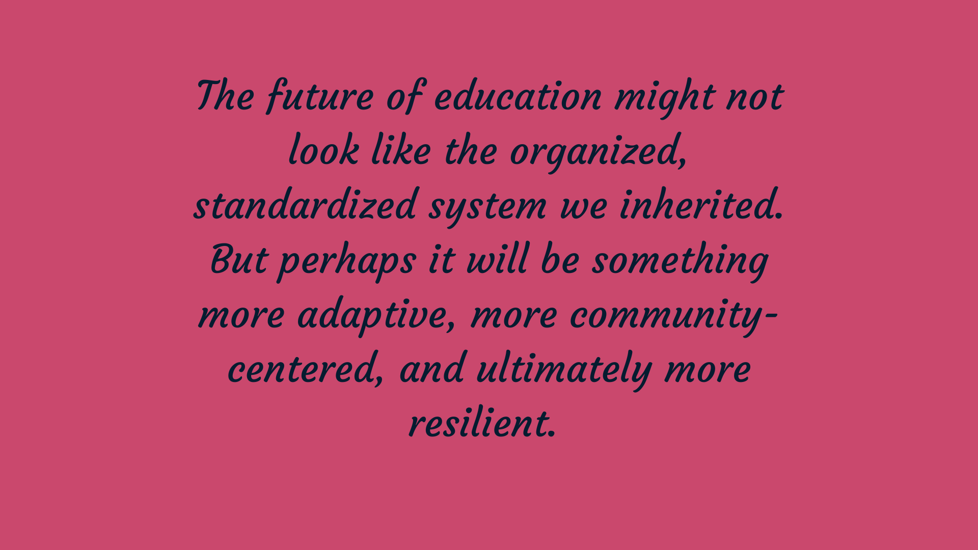 Building Institutional "Wabi-Sabi"