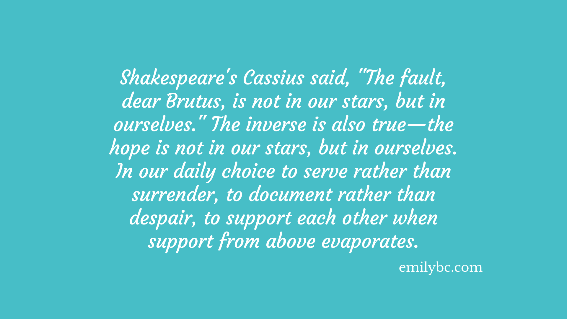 The Burden of Leading When Leadership Fails Us