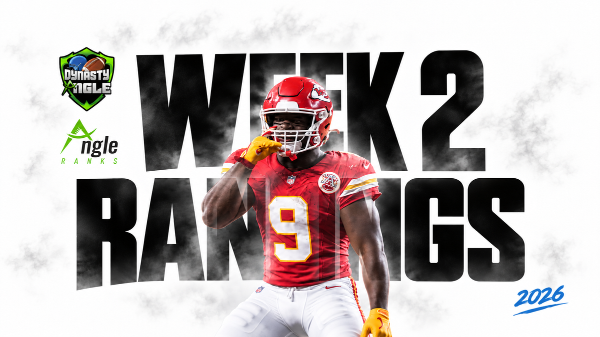 Angle's Week 2 Positional Rankings