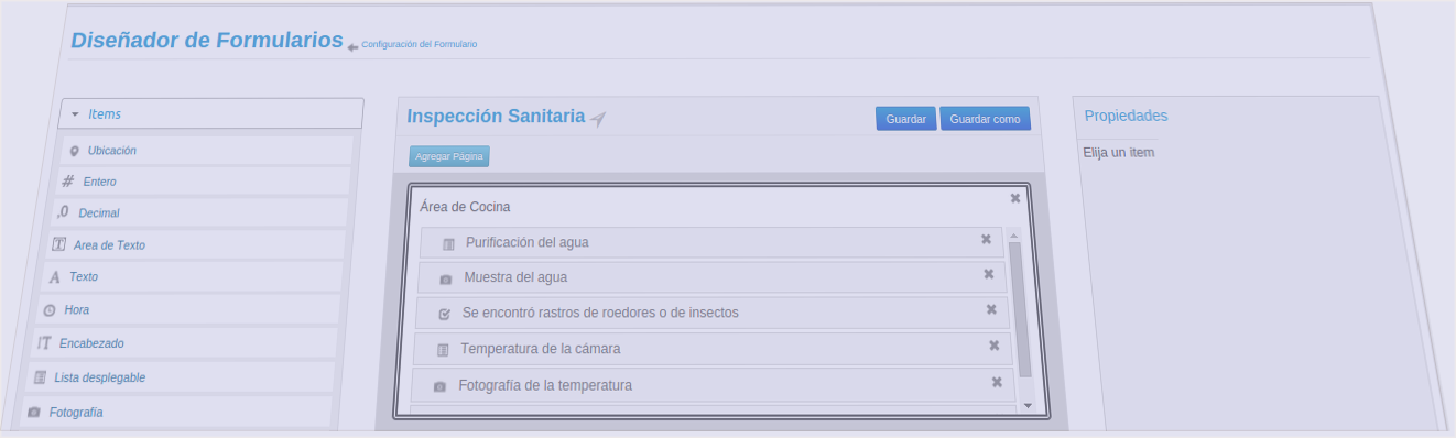 Captura para su inspección sanitaria
