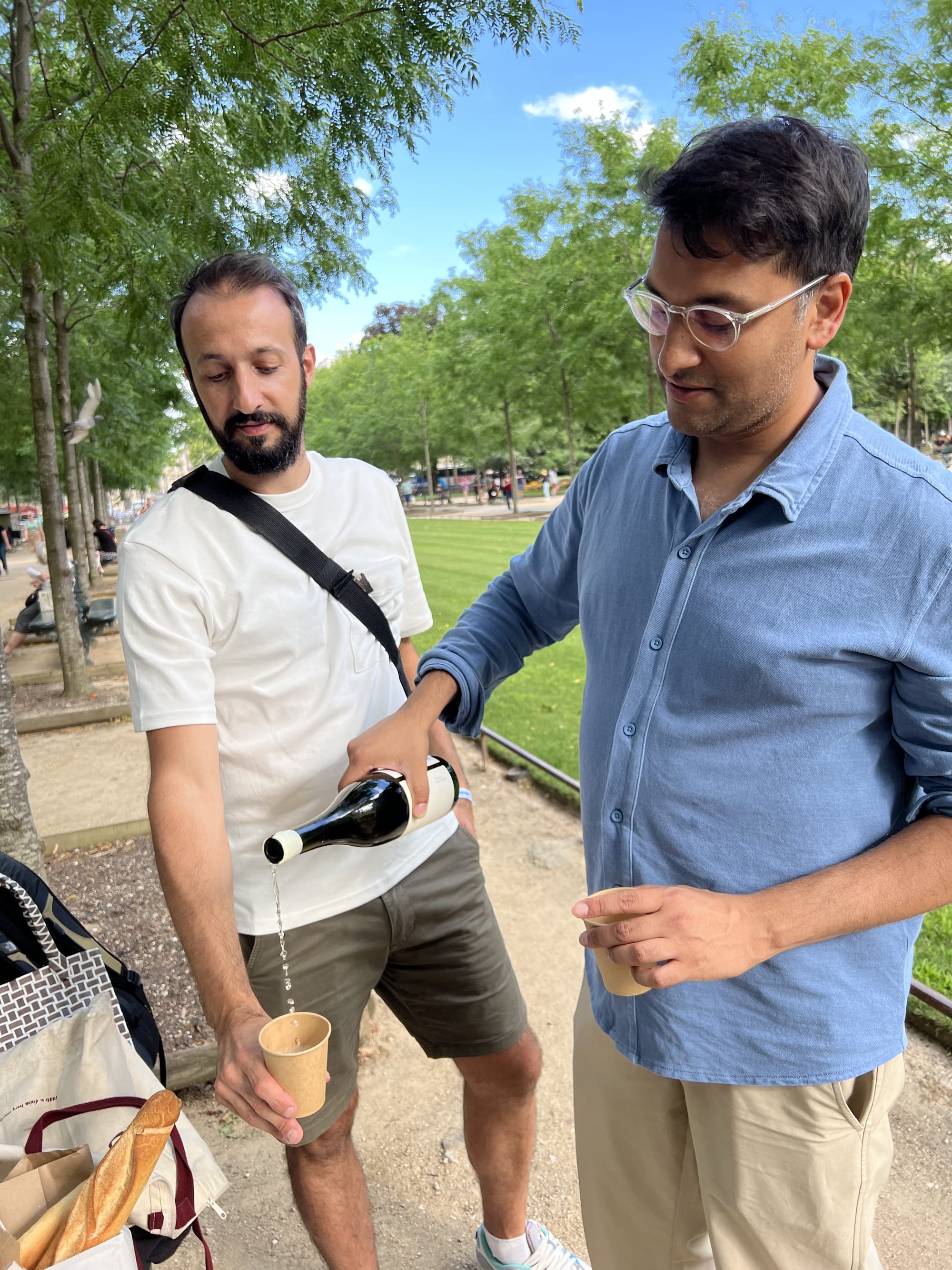 Vishal pouring it up. 