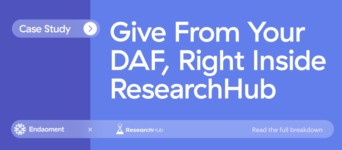 Give From Your DAF, Right Inside ResearchHub