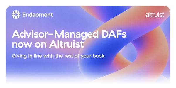 Advisor-Managed DAFs are now live on Altruist