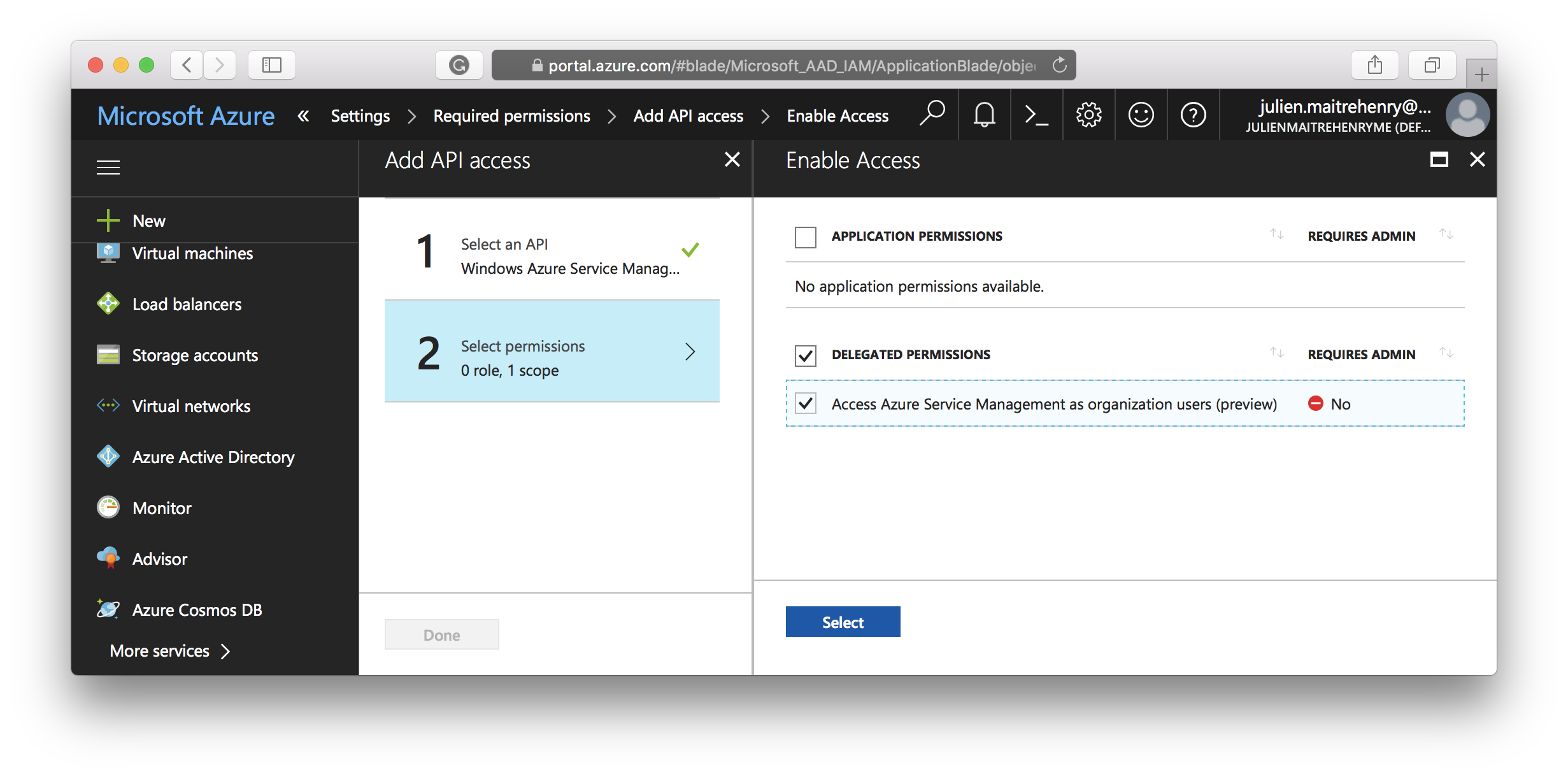 Application - Select API