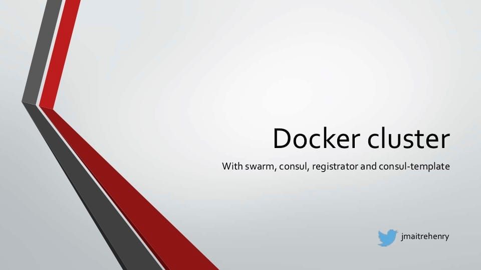 Docker, swarm, Consul, registrator and consul-template SlideShare​