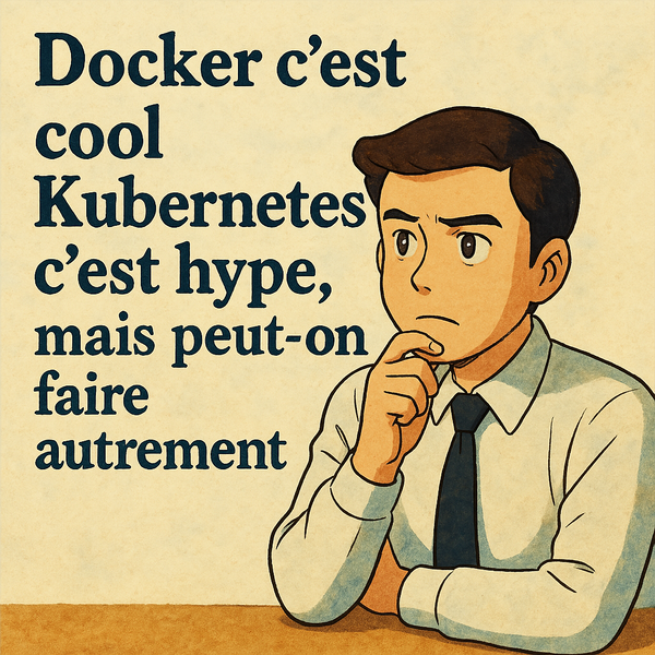 Docker c'est Cool, Kubernetes c'est hype, mais peut-on faire autrement ?