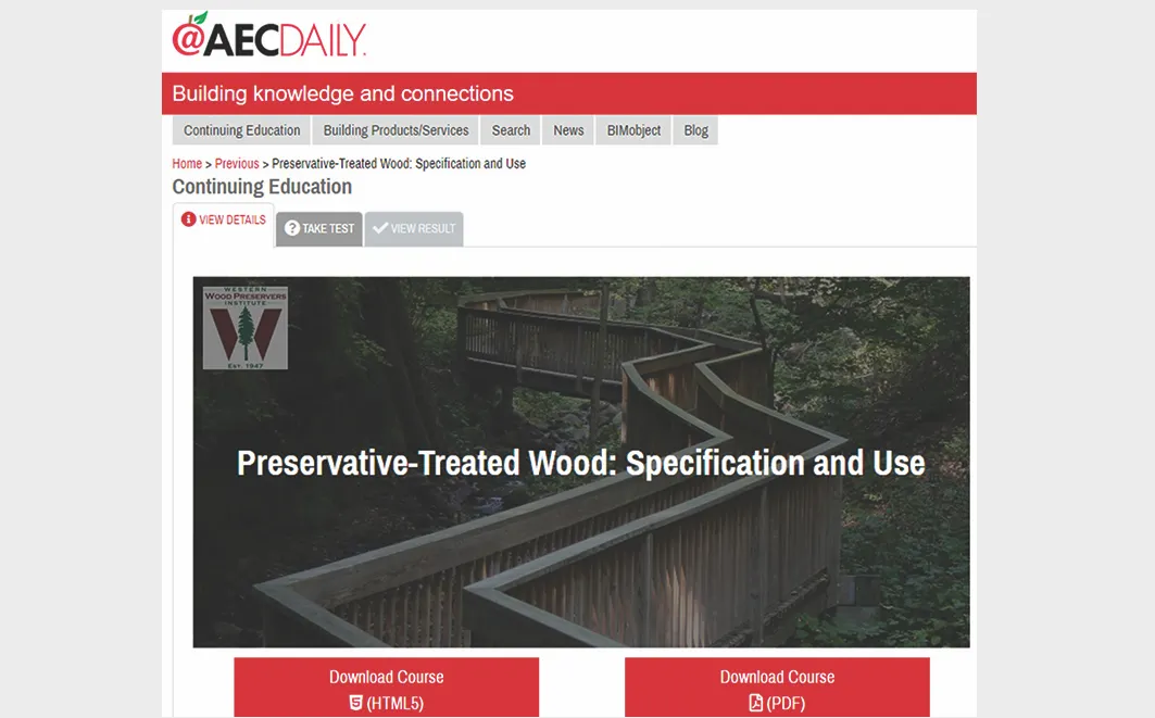 Treated Wood Training Gets Amplified