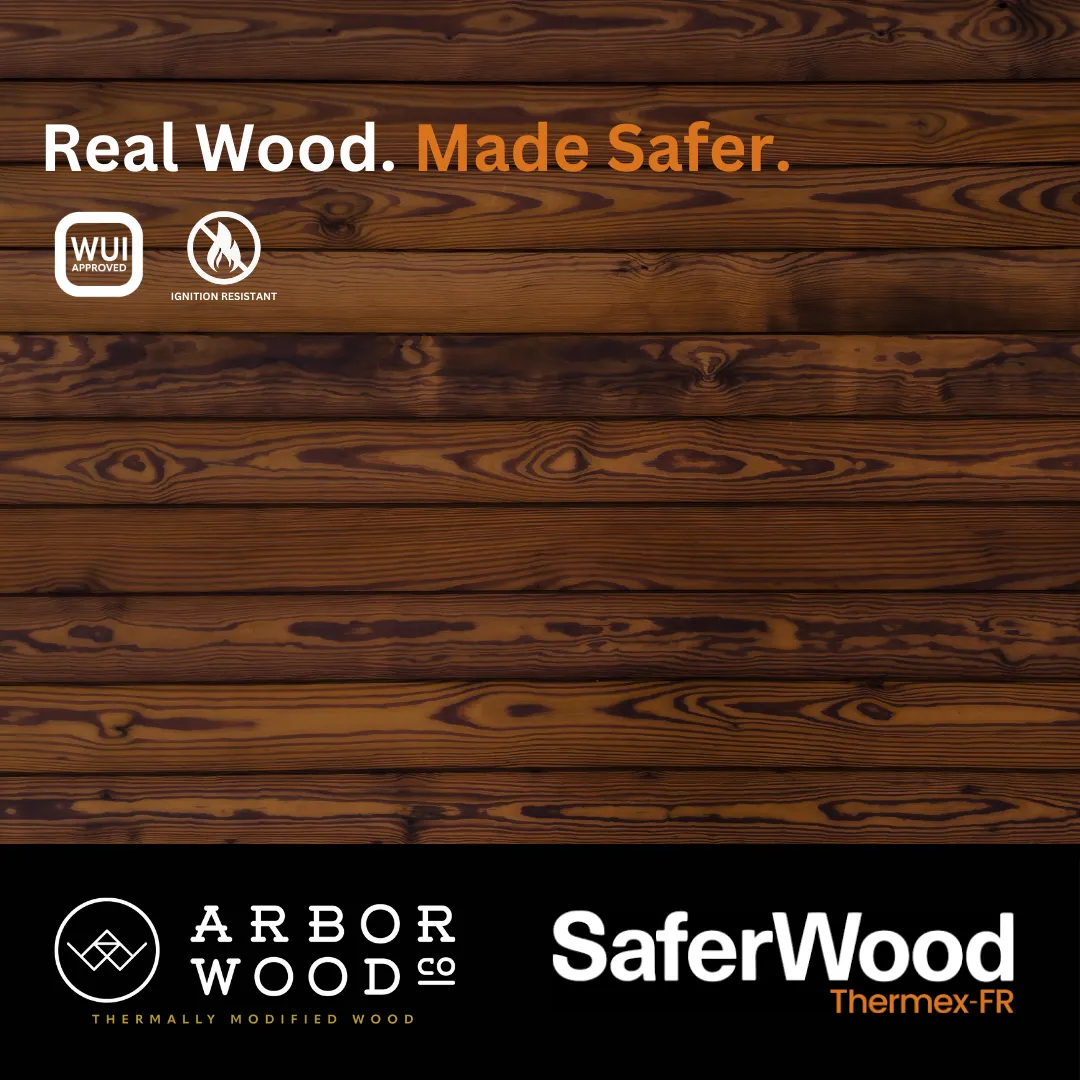 Intectural Offers FR-Treated Wood Decking and Siding