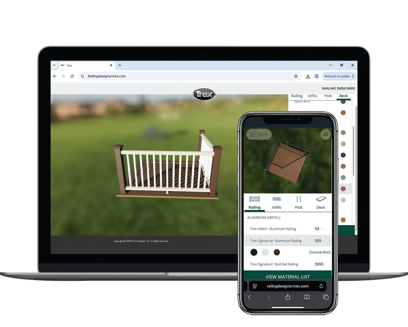 Trex’s Interactive Railing Designer with 3D Visualization