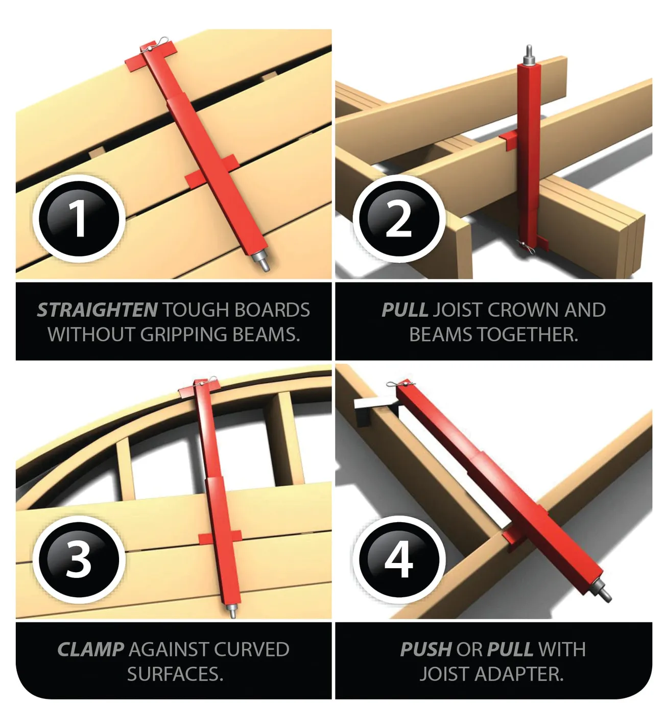 Titan Building Products’ Deck Devil Board Straightening Tool