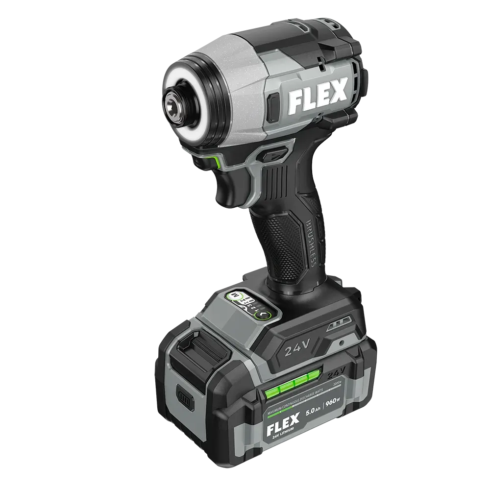 FLEX Launches 24V ¼” One-Touch Hex Impact Driver