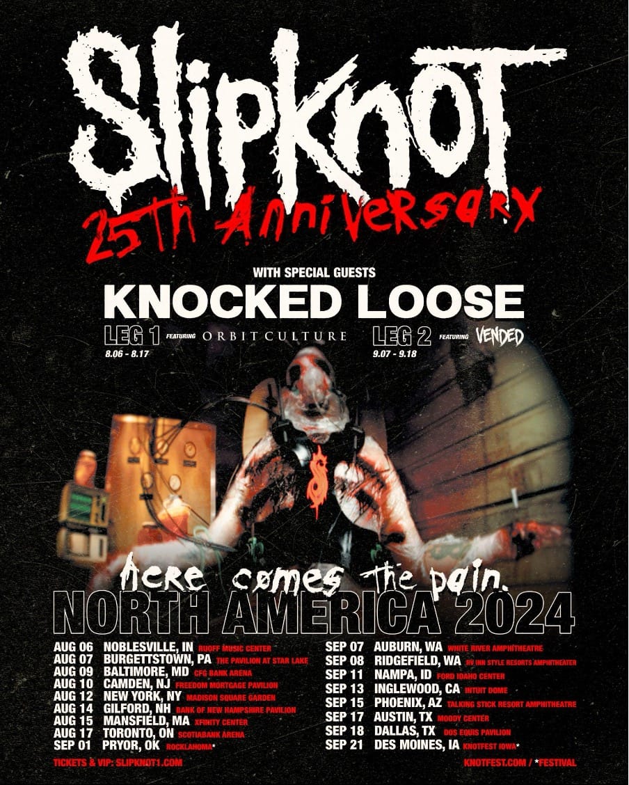 Slipknot タグ欠損 オーストラリアツアー Slipknot ミュージシャン