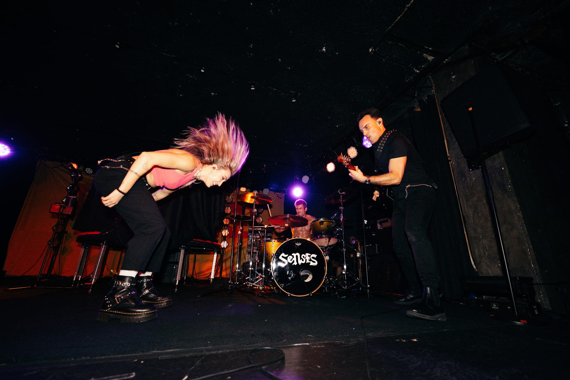 Pop-rock duo senses performing on stage