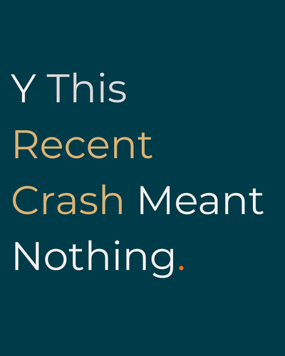 Why the recent "Crash" was needed for new highs. Tag image
