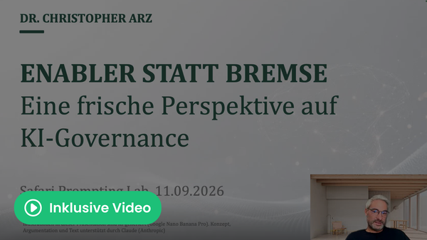 Enabler statt Bremse: Warum KI-Governance beim Menschen anfängt