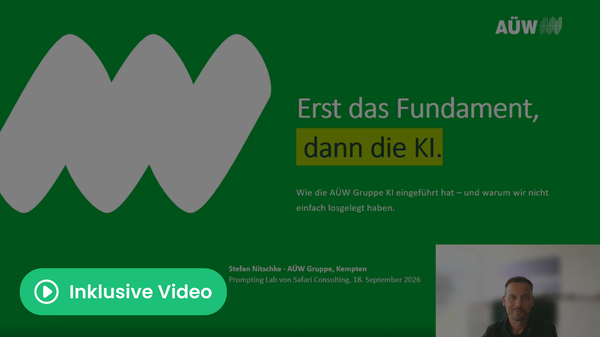 Prompting Lab: "Erst das Fundament, dann die KI"