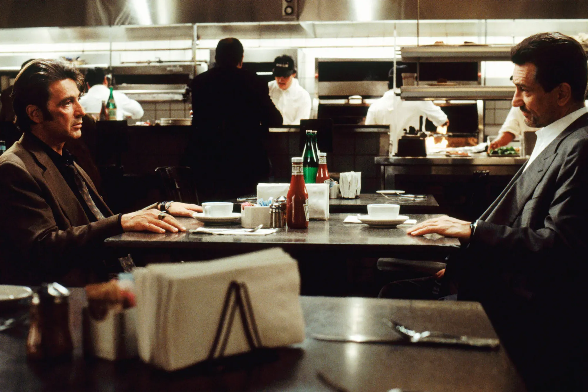 Al Pacino and Robert De Niro in Heat
