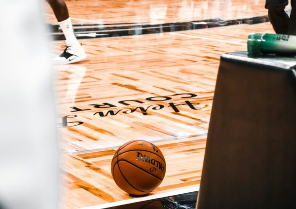 Basketball on Orlando Magic court