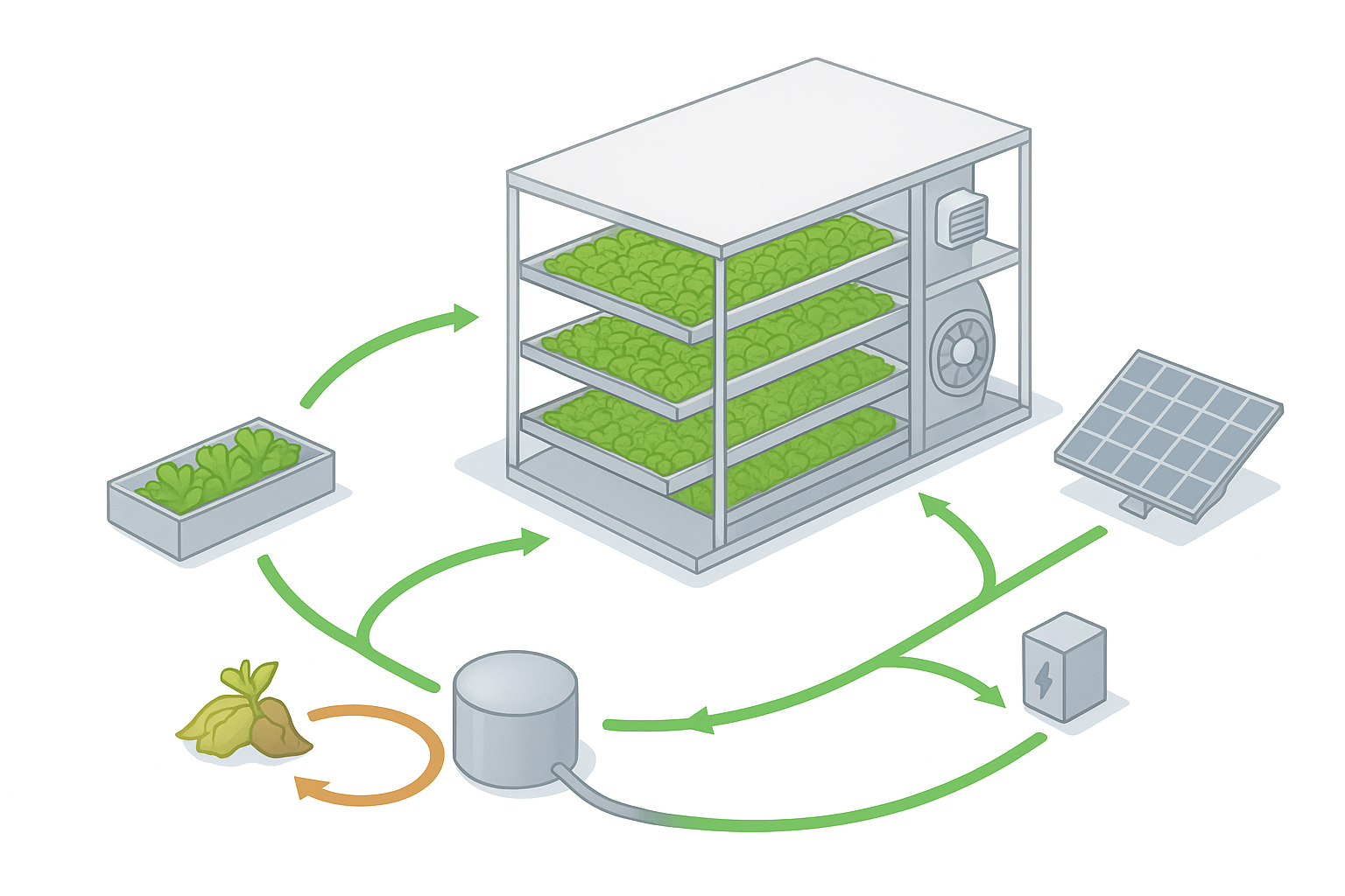 Circular Economy Solutions in CEA and Vertical Farming for Enhanced Efficiency