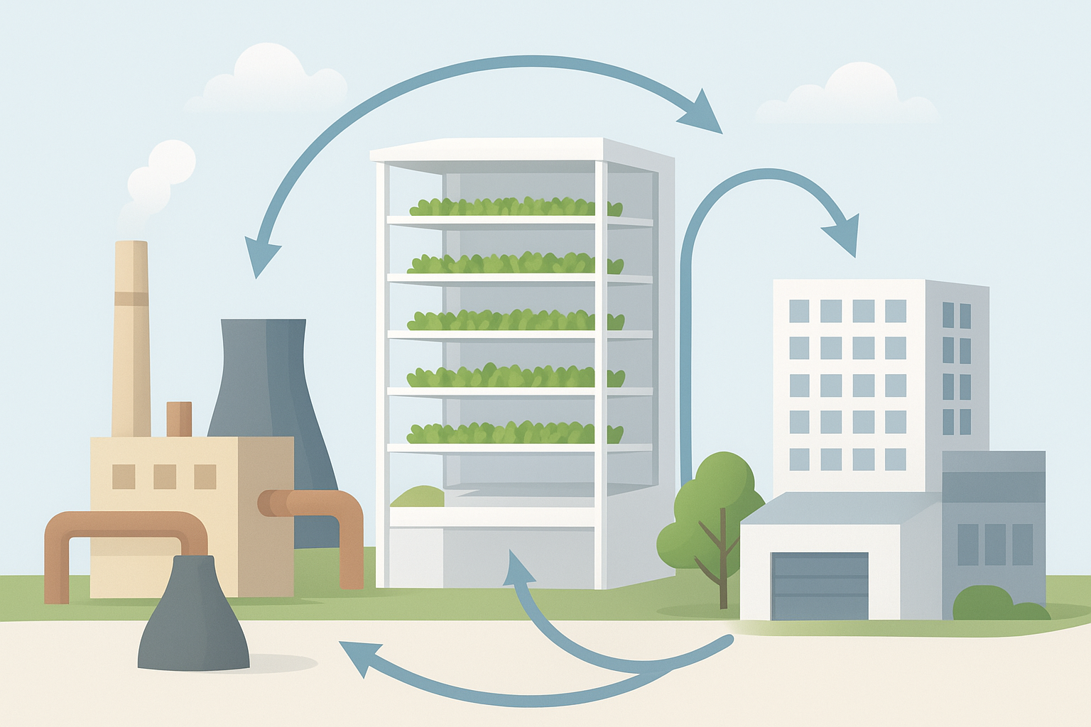 Co-location Strategies for CEA and Vertical Farming