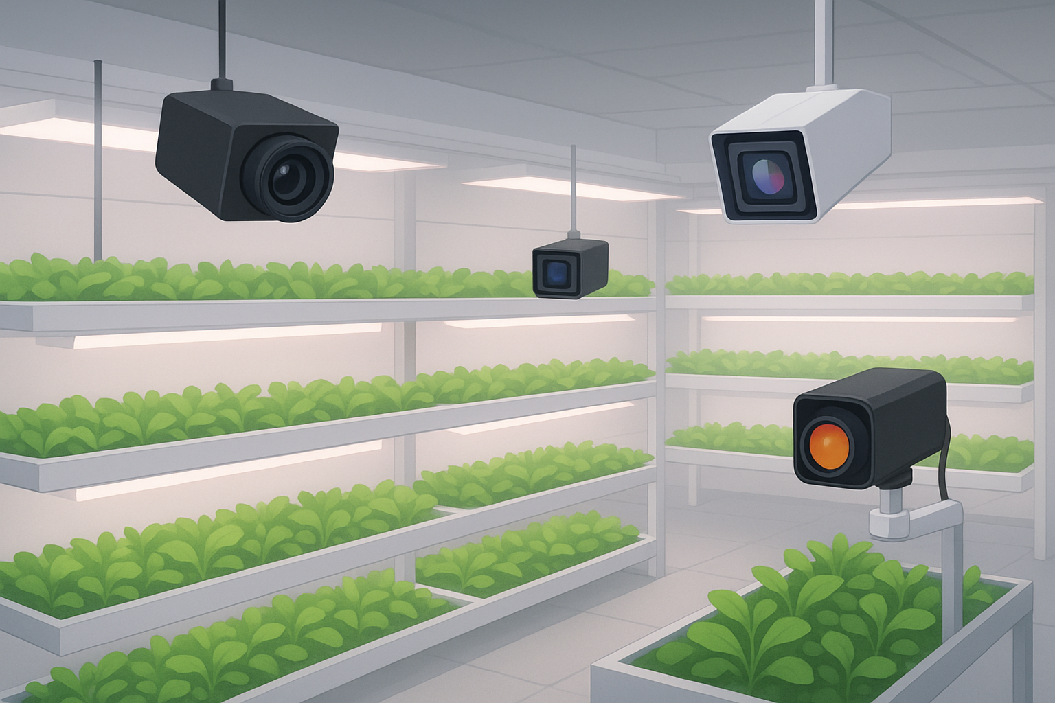 Remote Sensing and Camera Use in Vertical Farms