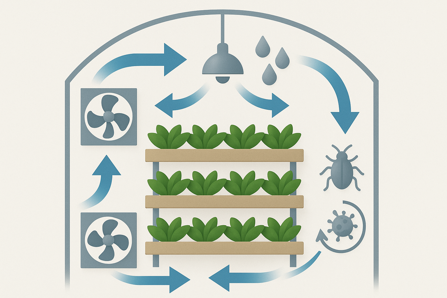 Why Air Flow is Crucial in Indoor Plant Production Systems