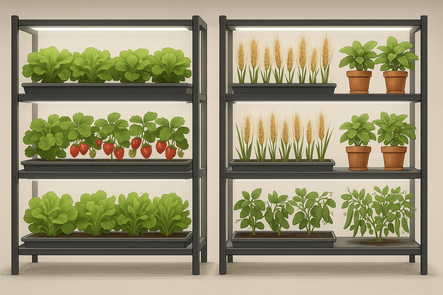 Future Crops for Indoor Plant Production and Vertical Farming