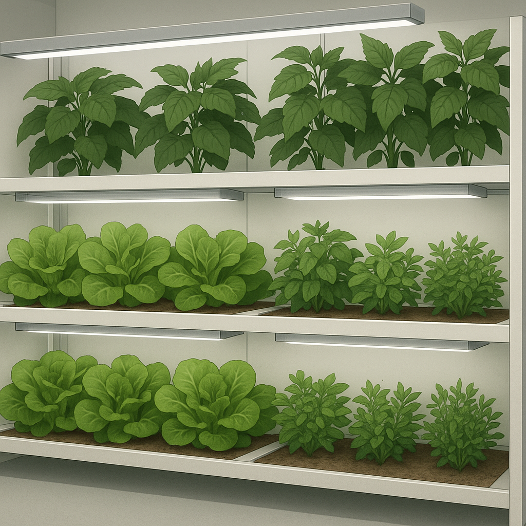 Intercropping Strategies in CEA and Vertical Farming