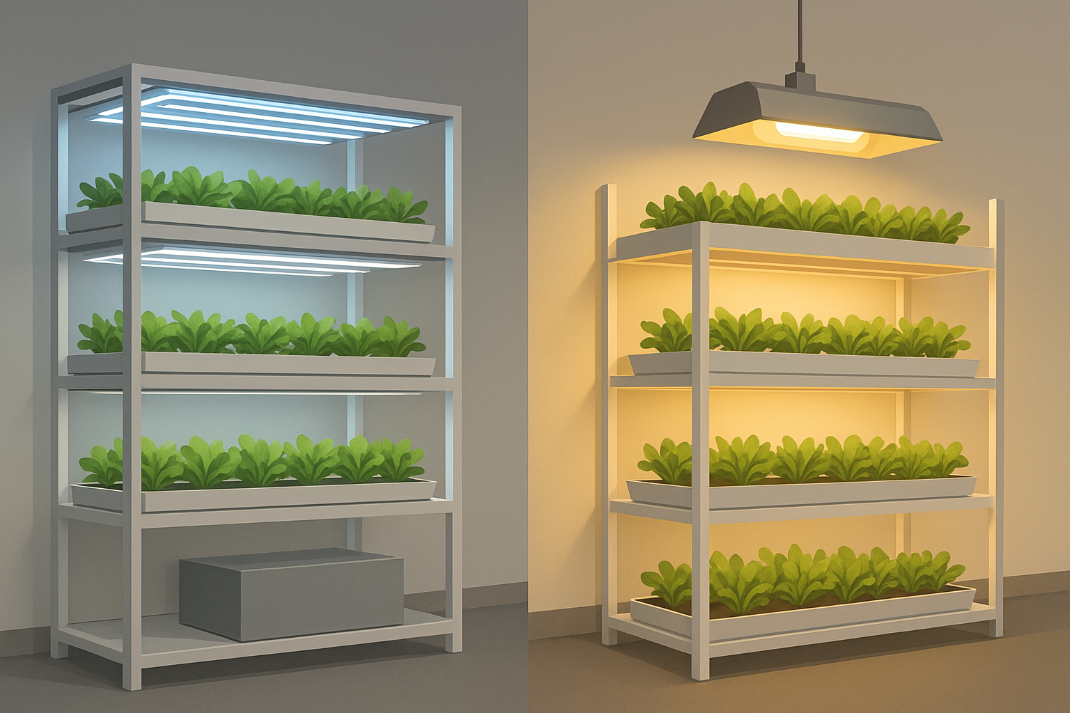 LEDs vs Traditional Lighting in Vertical Farms