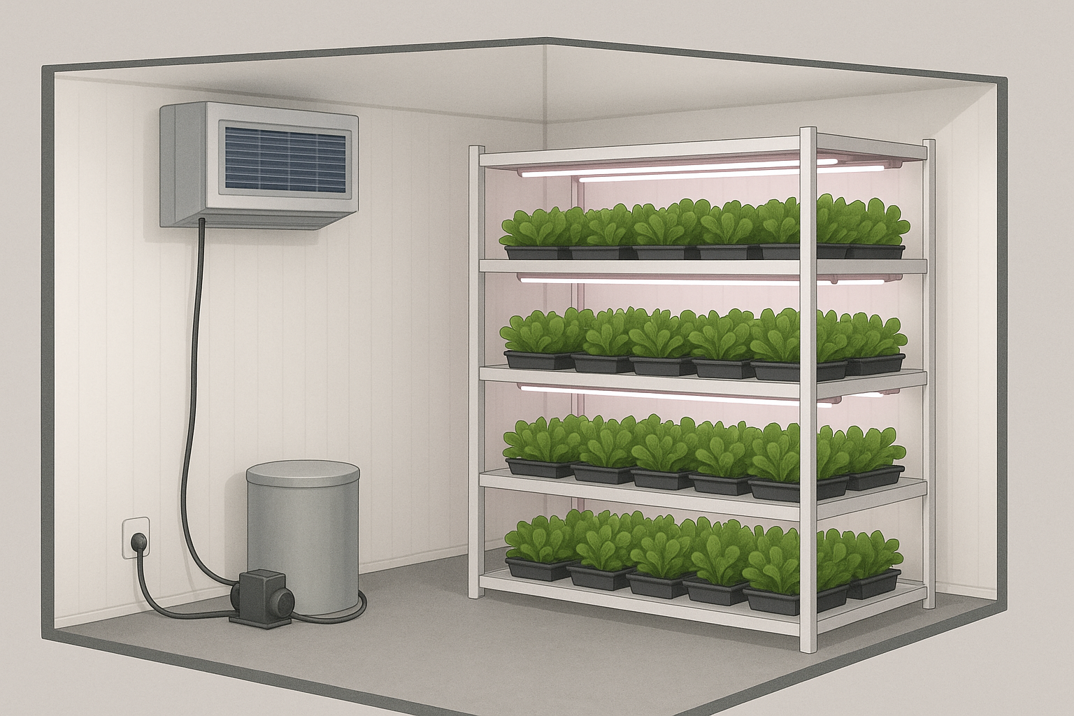 Small can be Beautiful: Building a Minimum Viable Product (MVP) Vertical Farm