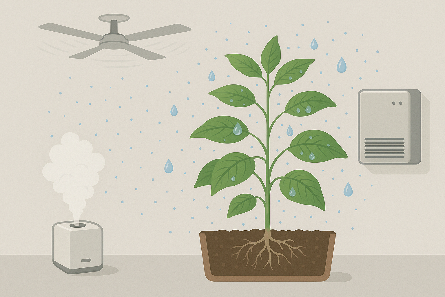 The role of Humidity in Plant Health and Development in Indoor Farms