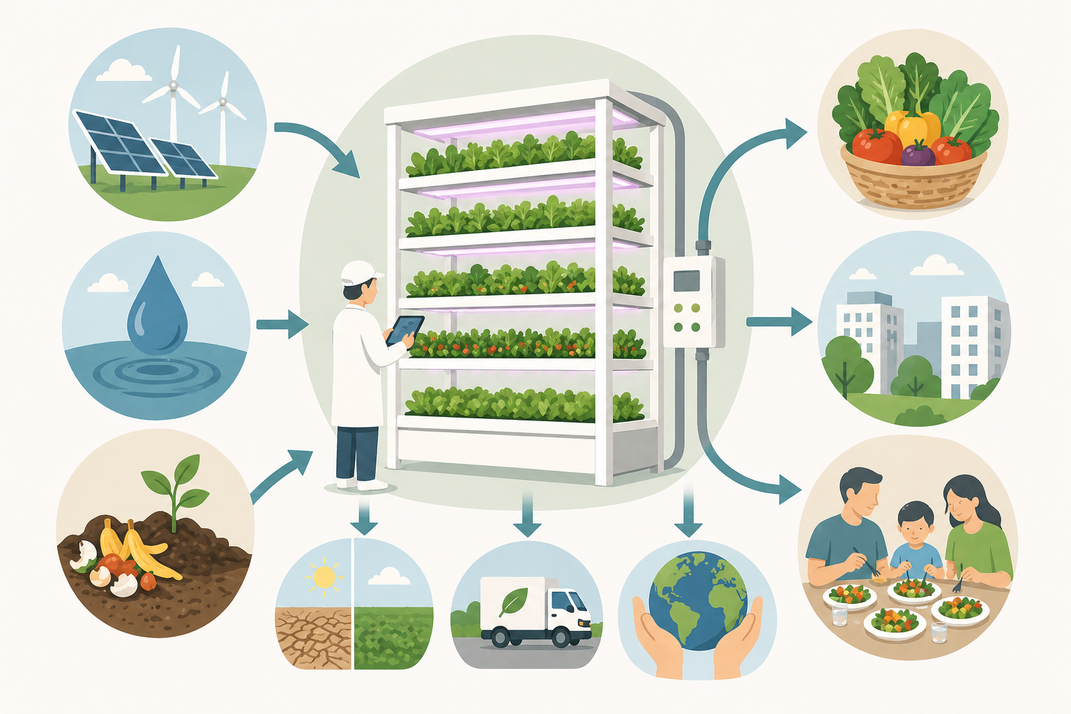 Food Security and Controlled Environment Agriculture: How can indoor plant production help address a future food crisis?
