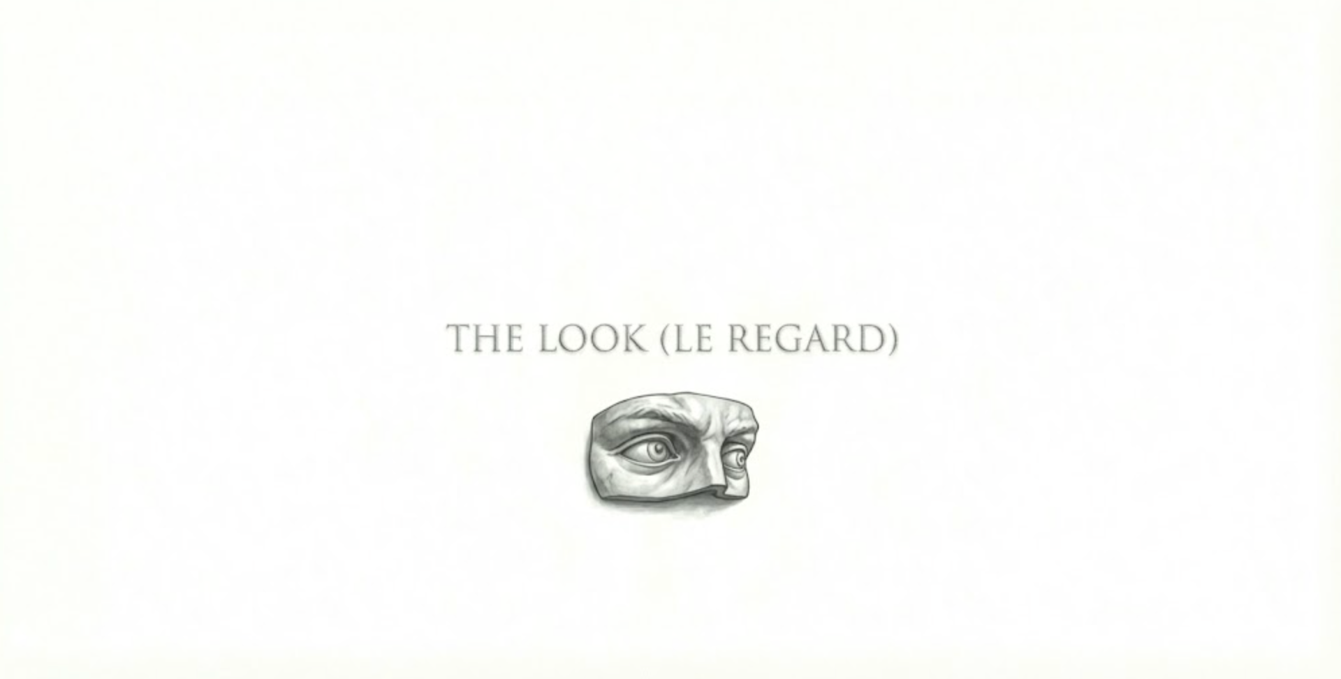 Lexicon: The Look (Le Regard)
