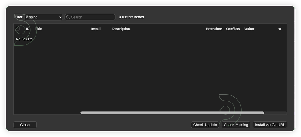 Check the list below if there's a list of custom nodes that needs to be installed and click the install.