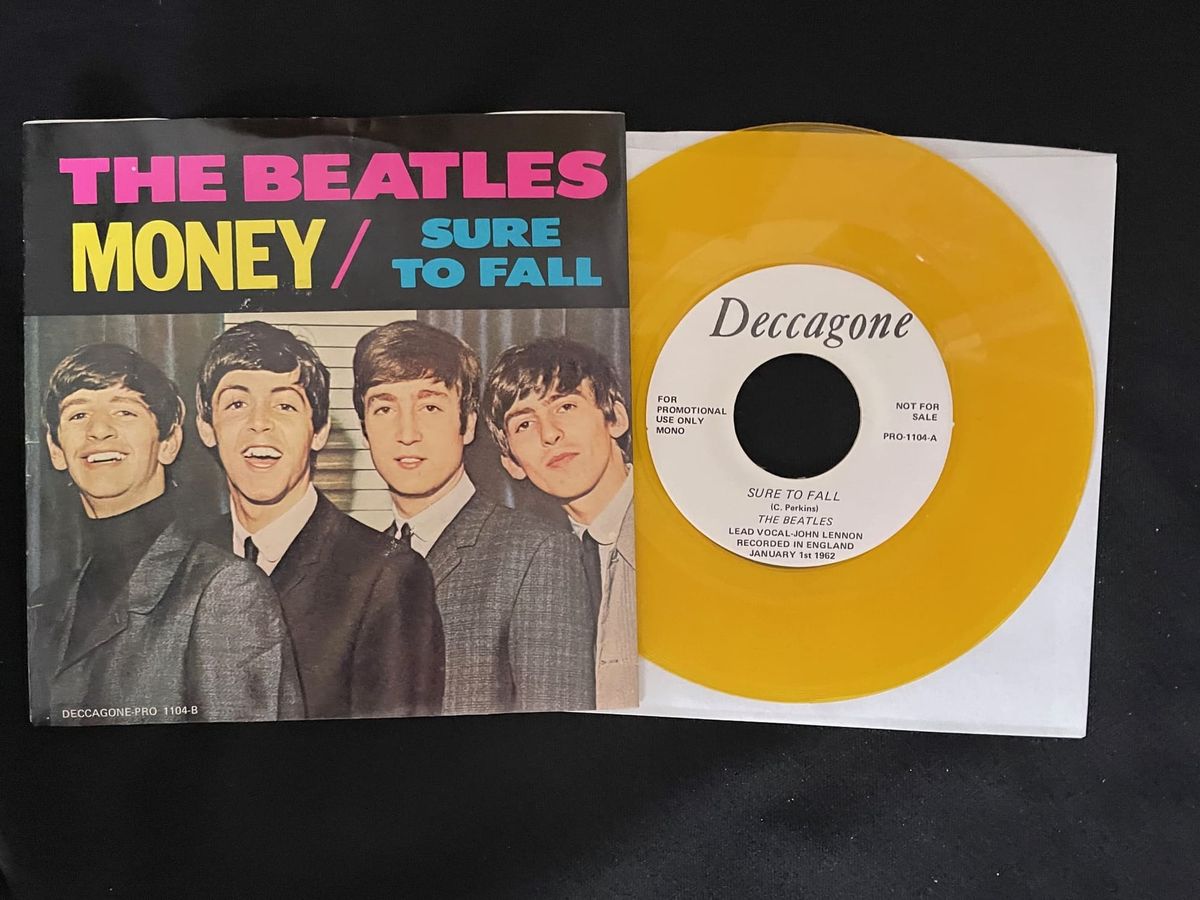The Beatles single record, "Money"