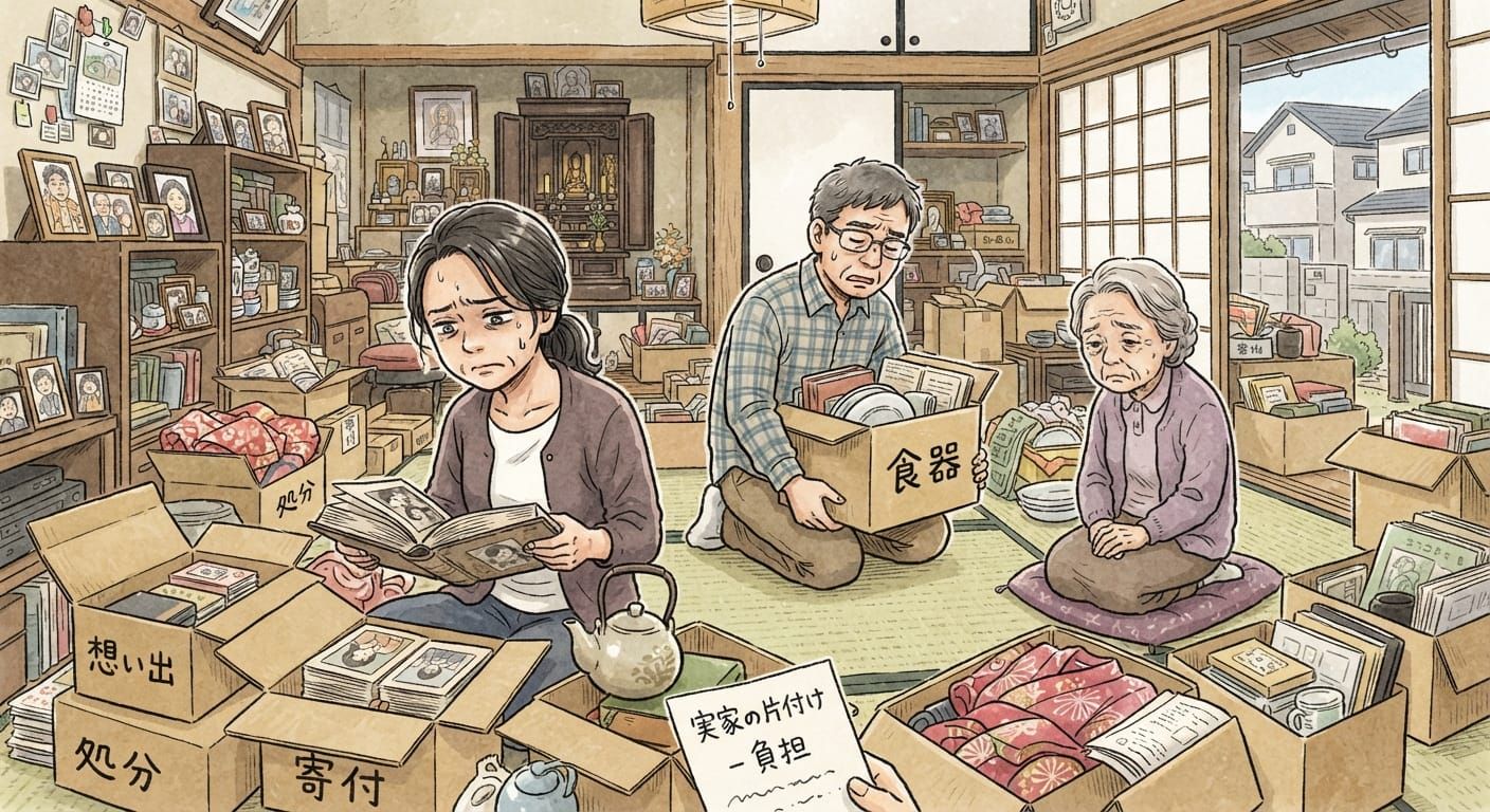 Survey: Sorting a Parent's Belongings Is a Growing Source of Strain for Japanese Families