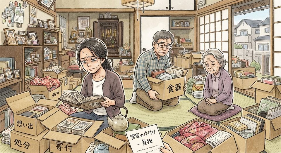 Survey: Sorting a Parent's Belongings Is a Growing Source of Strain for Japanese Families