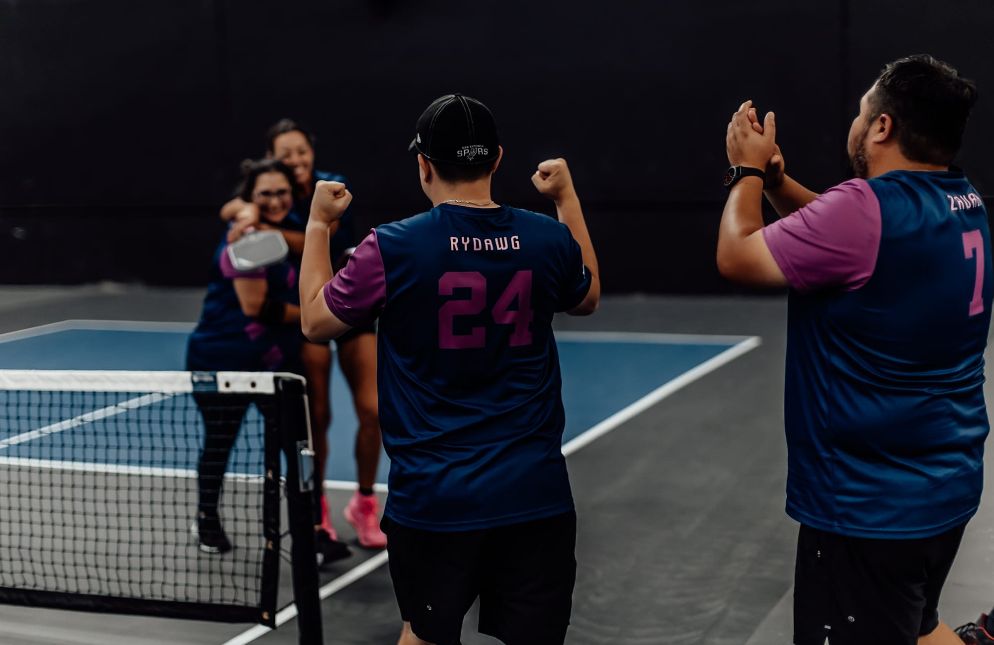Minor League Players Celebrating a Match