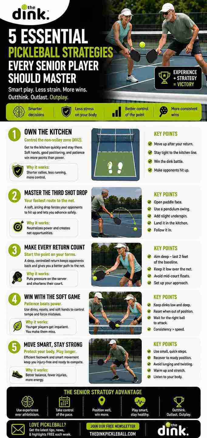 5 Essential Senior Pickleball Strategies Every Player Should Master