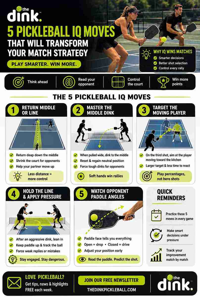 5 Pickleball IQ Moves That Will Transform Your Match Strategy