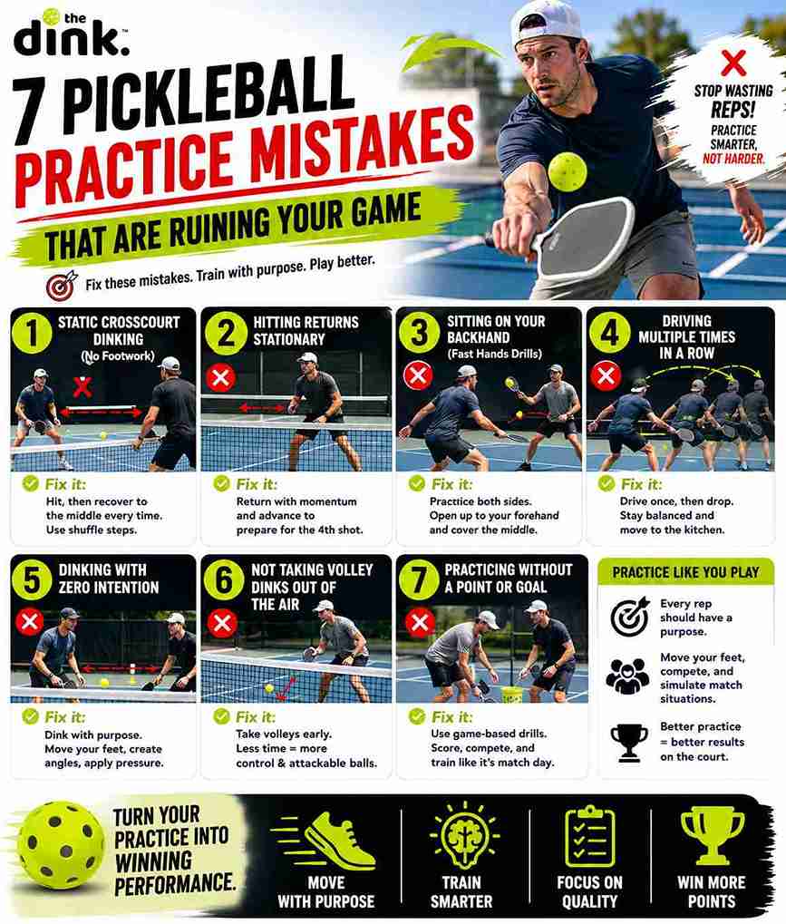 7 Pickleball Practice Mistakes That Are Ruining Your Game