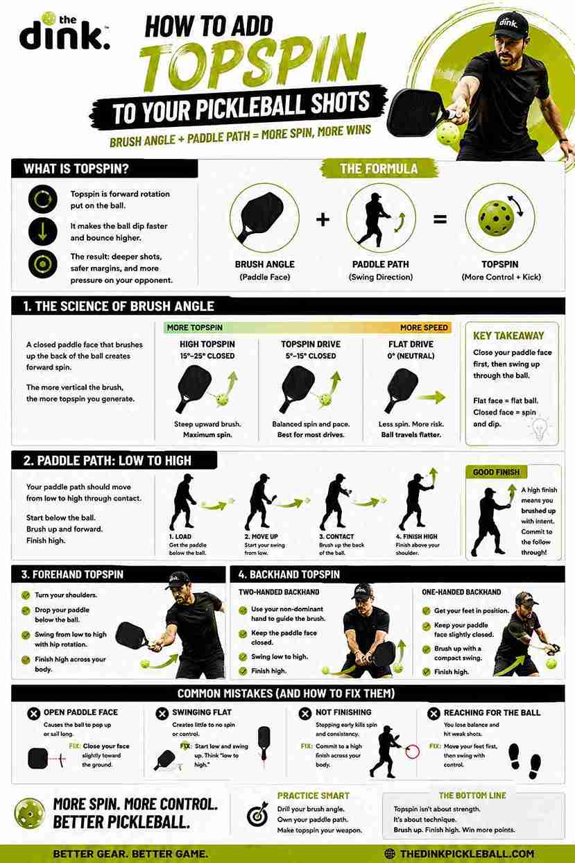 How to Add Topspin to Your Pickleball Shots