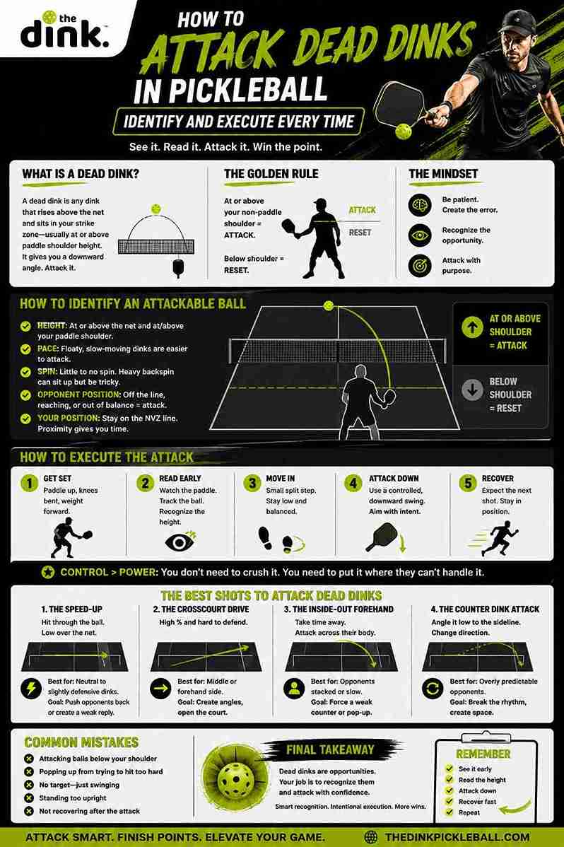 How to Attack Dead Dinks in Pickleball