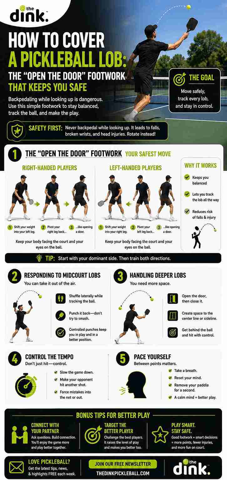 How to Cover a Pickleball Lob