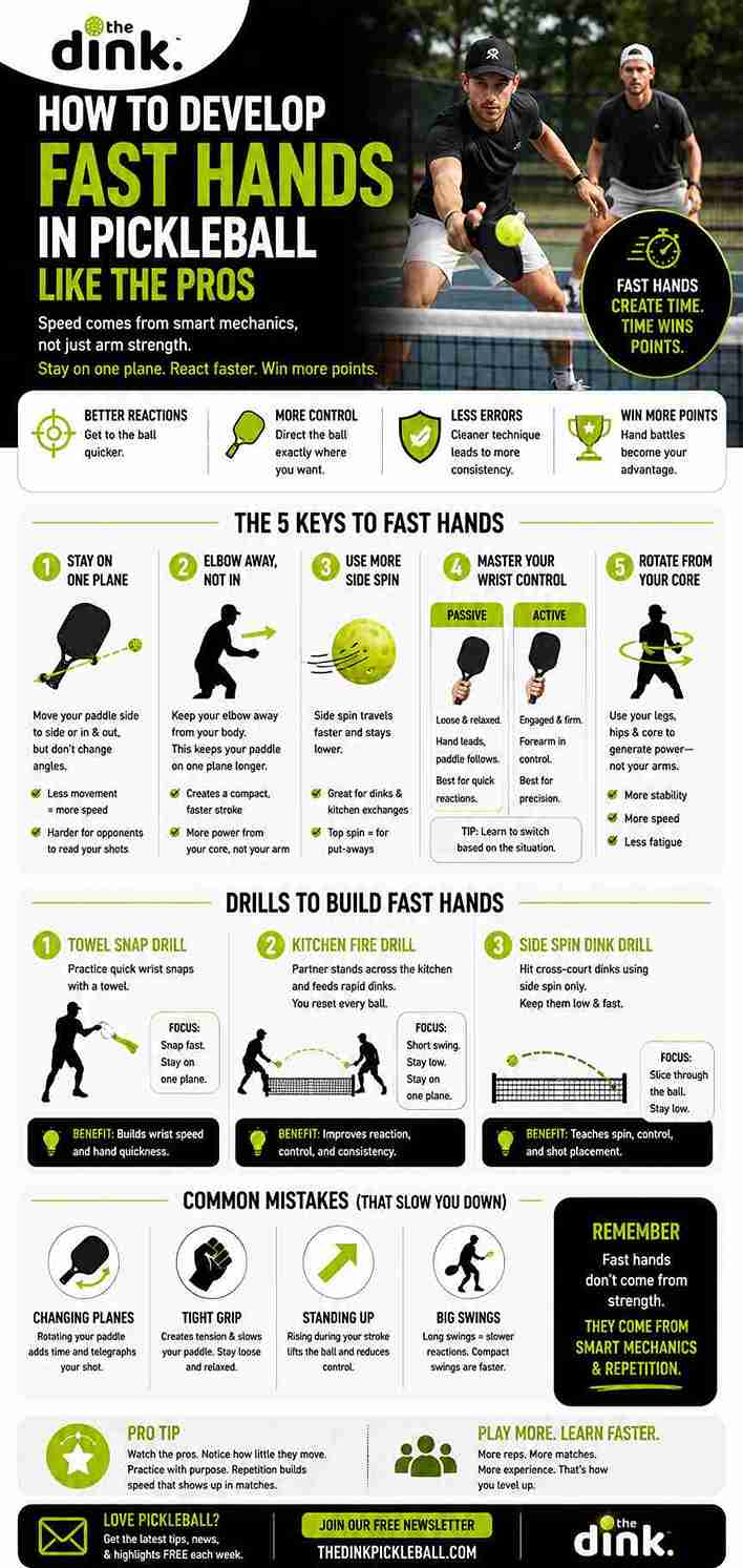 How to Develop Fast Hands in Pickleball Like the Pros