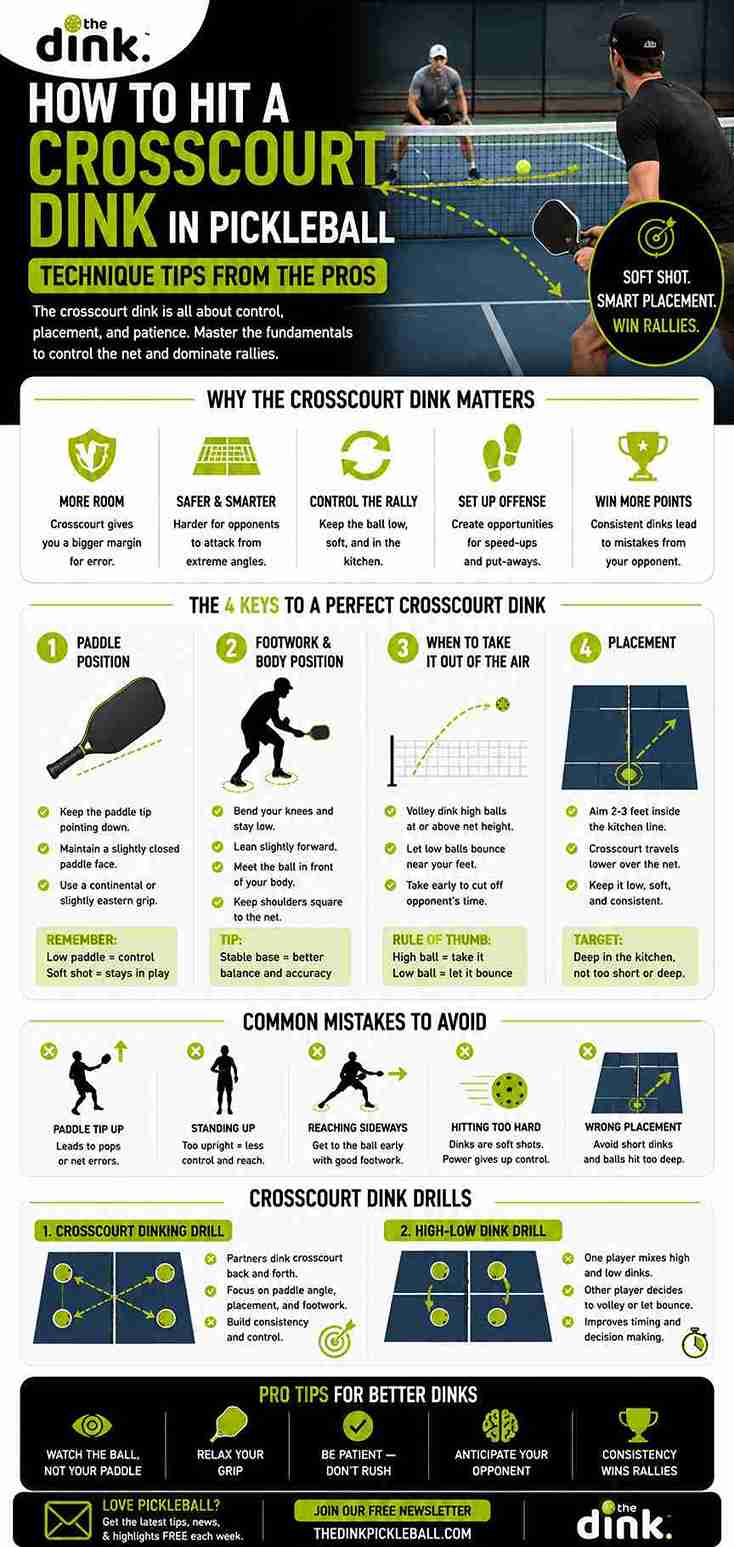How to Hit a Crosscourt Dink in Pickleball