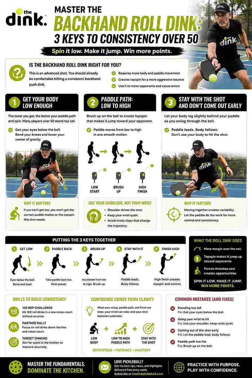 Master the Backhand Roll Dink