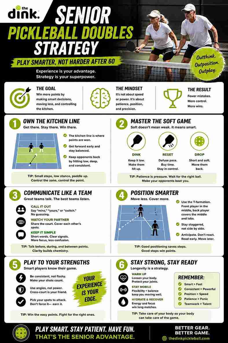 Senior Pickleball Doubles Strategy