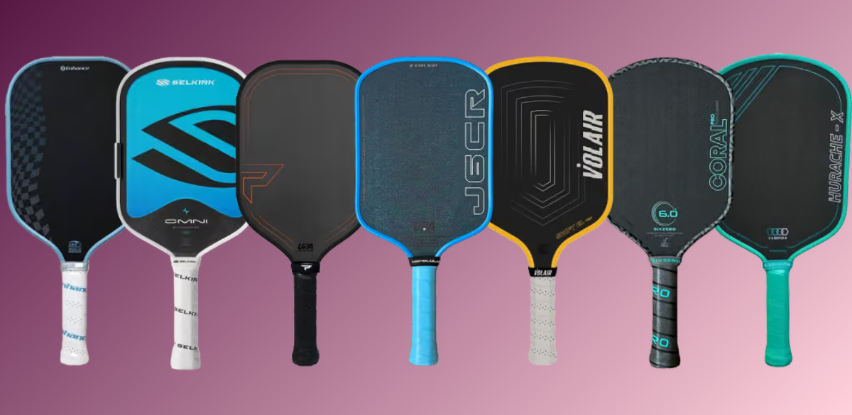 7 Premium Pickleball Paddles with Extra-Long Handles
