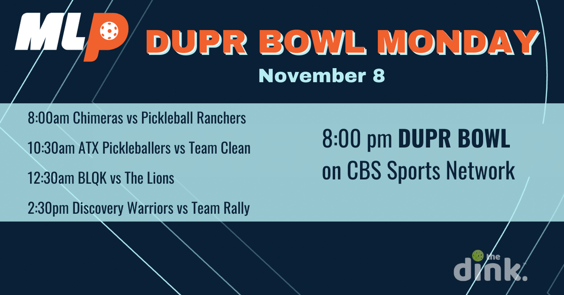                                        It’s DUPR Bowl Monday, the Conclusion to MLP! – Major League Pickleball
                                    